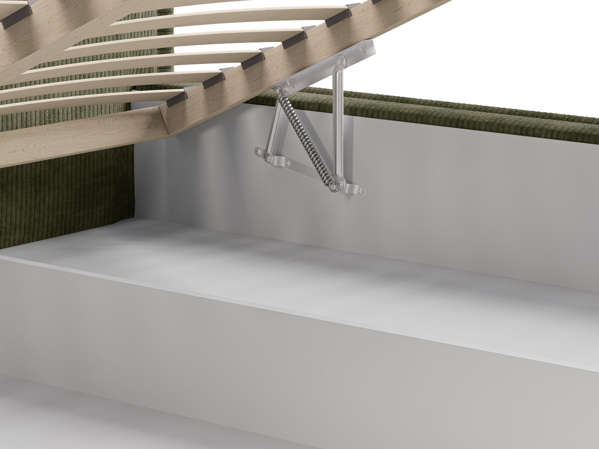 Lit coffre PALATIUM tissu velours