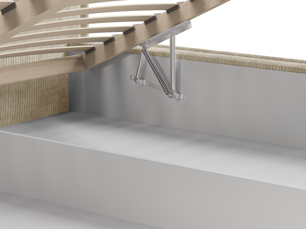 Lit coffre PALATIUM tissu velours