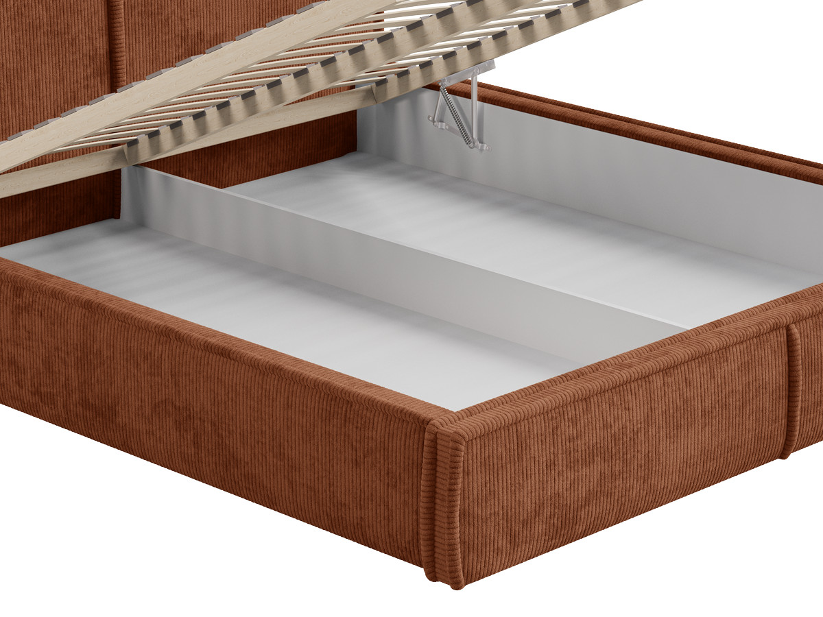 Lit coffre PALATIUM tissu velours