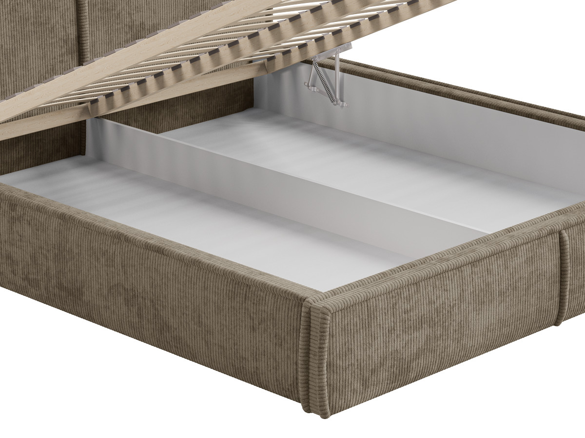 Lit coffre PALATIUM tissu velours