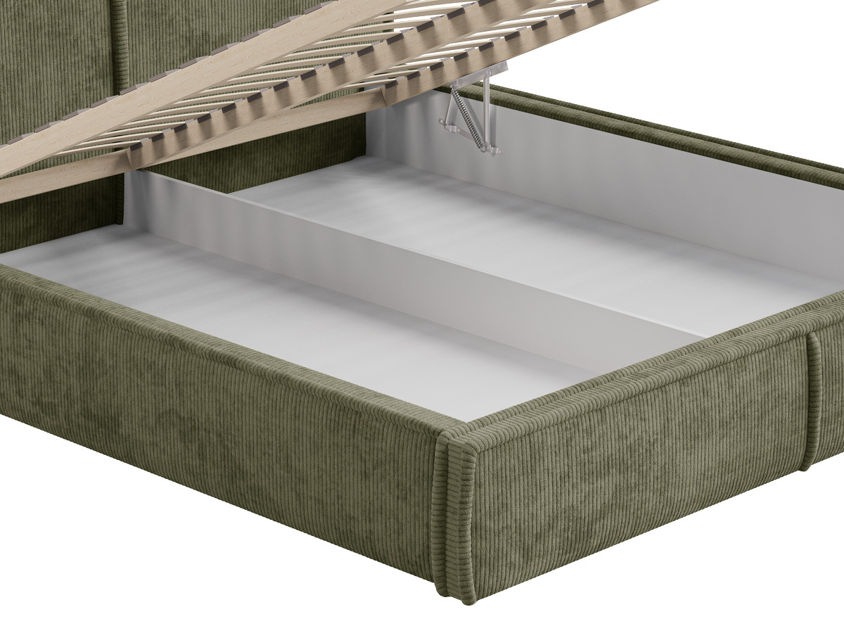 Lit coffre PALATIUM tissu velours
