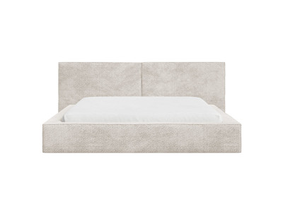 Lit coffre VICTOIRE tissu bouclette