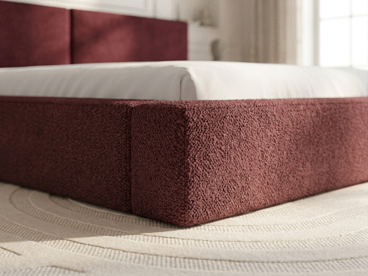 VICTOIRE-opbergbed van boucléstof