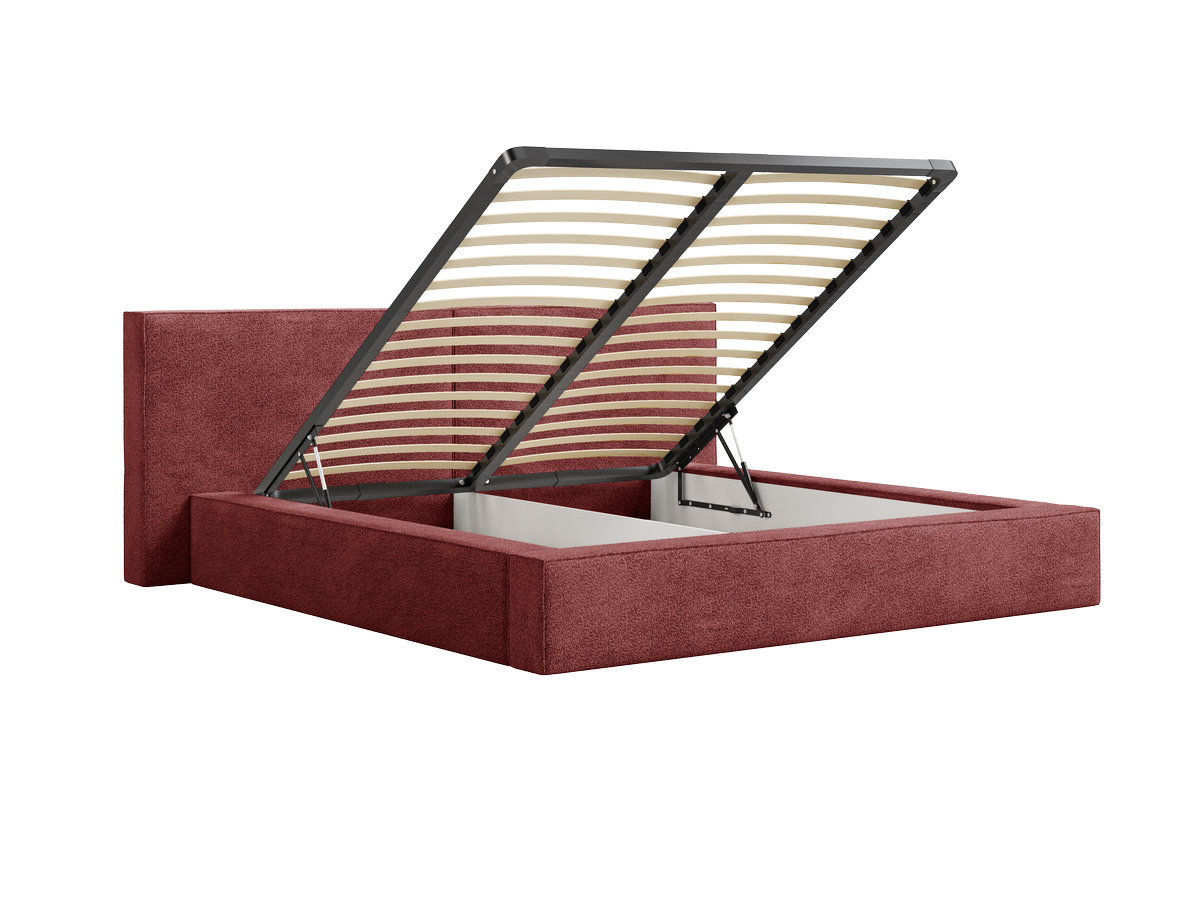 VICTOIRE-opbergbed van boucléstof
