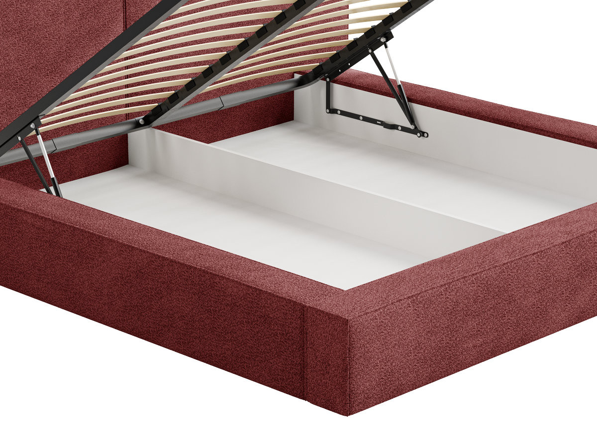 VICTOIRE-opbergbed van boucléstof