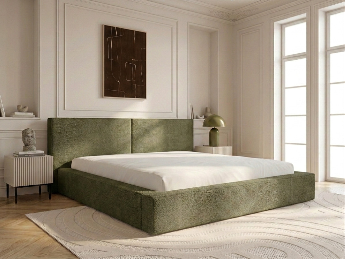 VICTOIRE-opbergbed van boucléstof