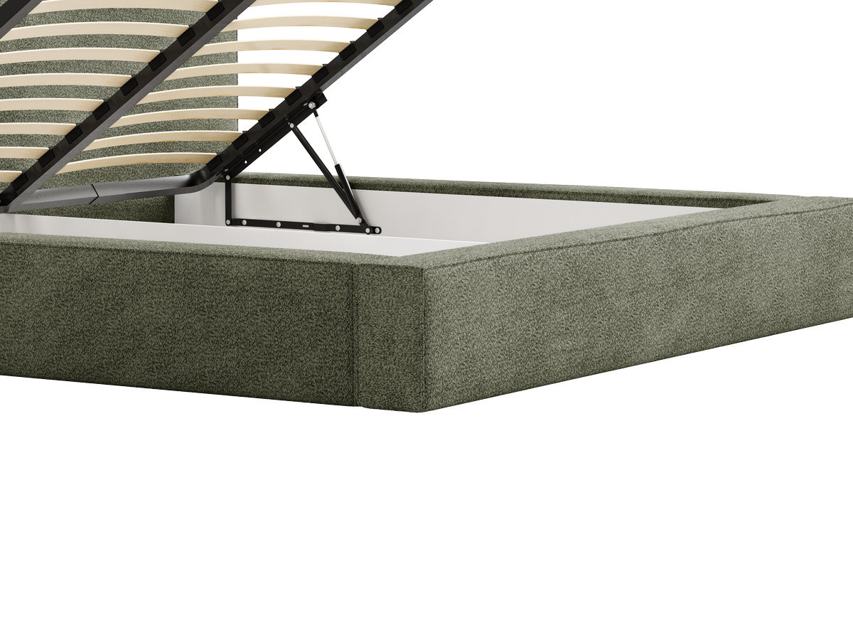 VICTOIRE-opbergbed van boucléstof