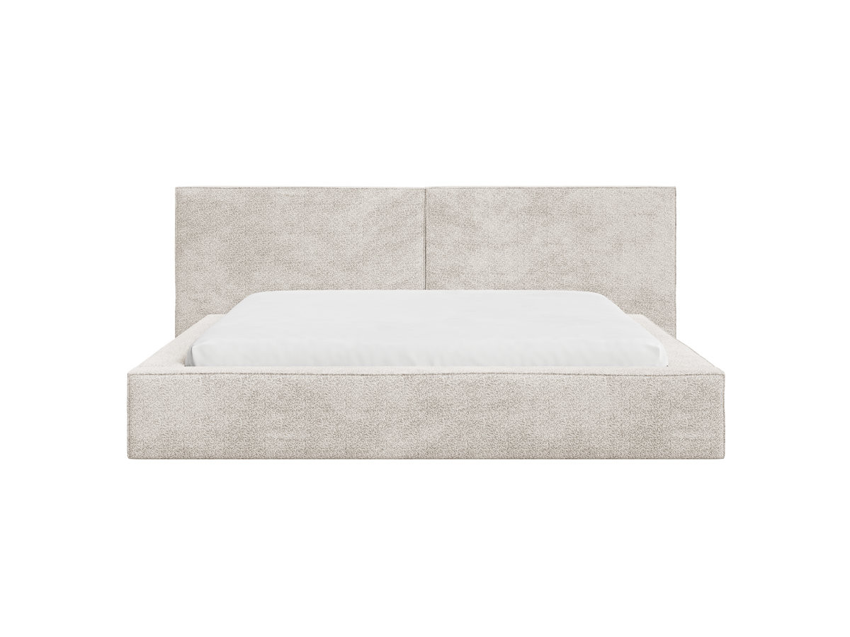 victoire-opbergbed van boucléstof gekleurd beige