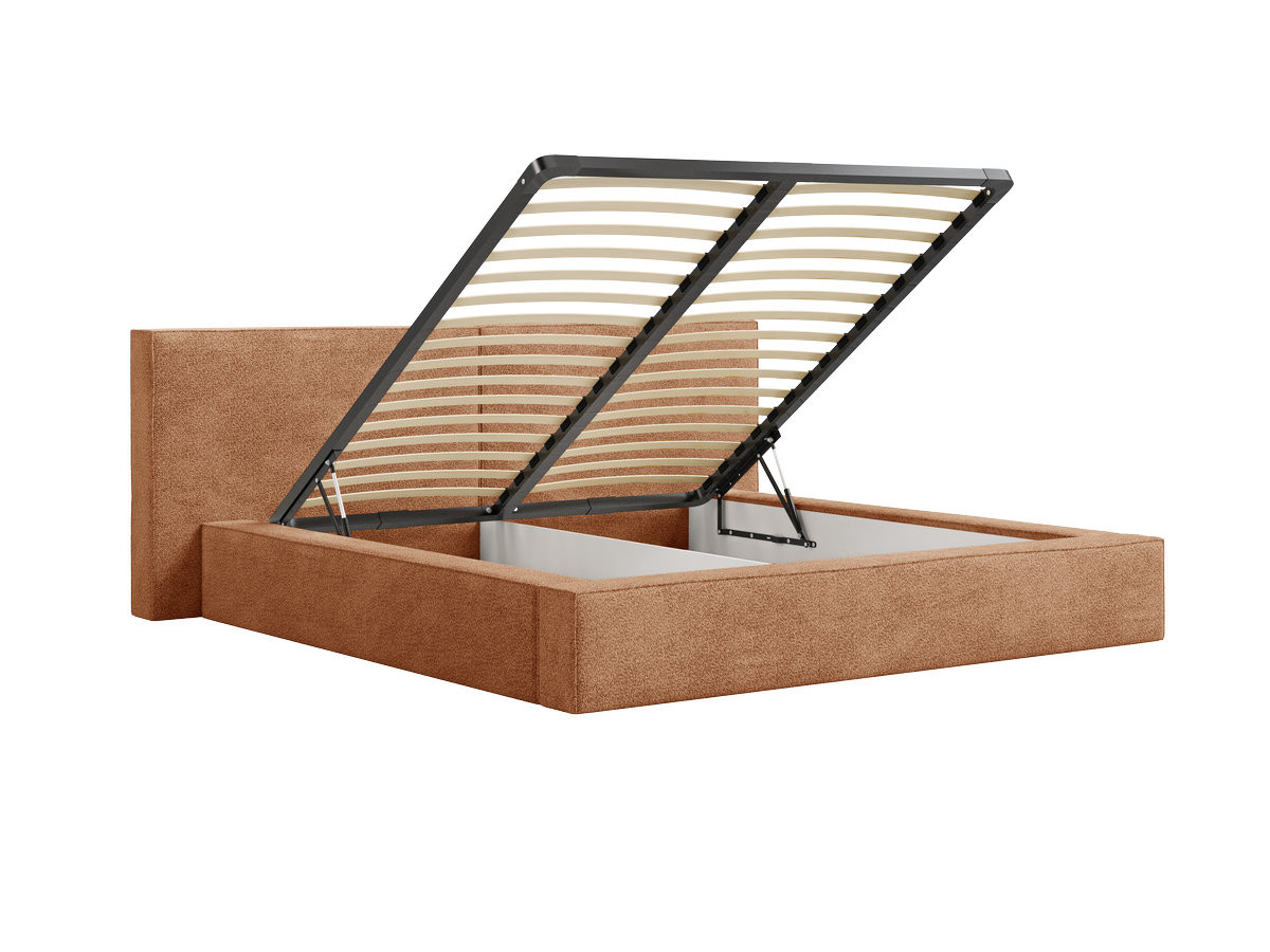 VICTOIRE-opbergbed van boucléstof
