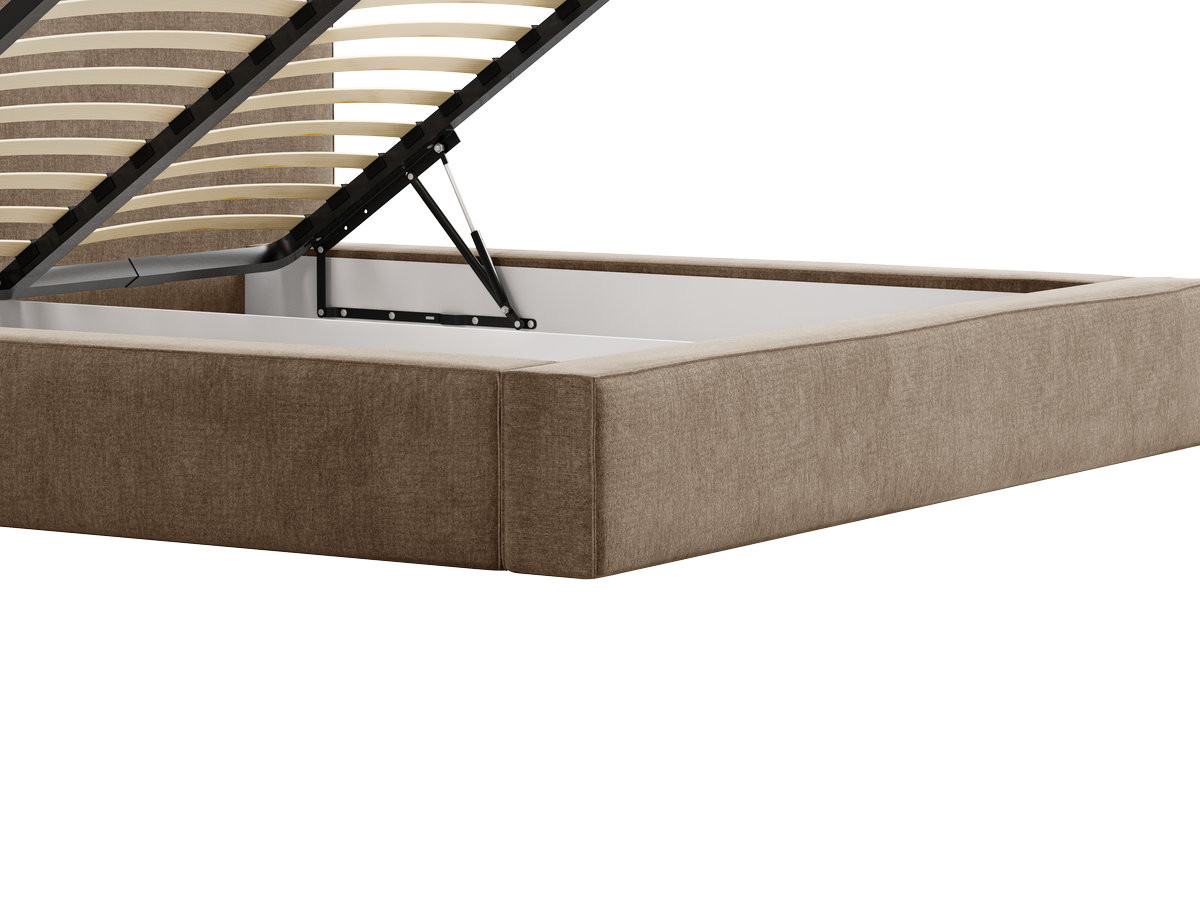 VICTOIRE-opbergbed van chenillestof