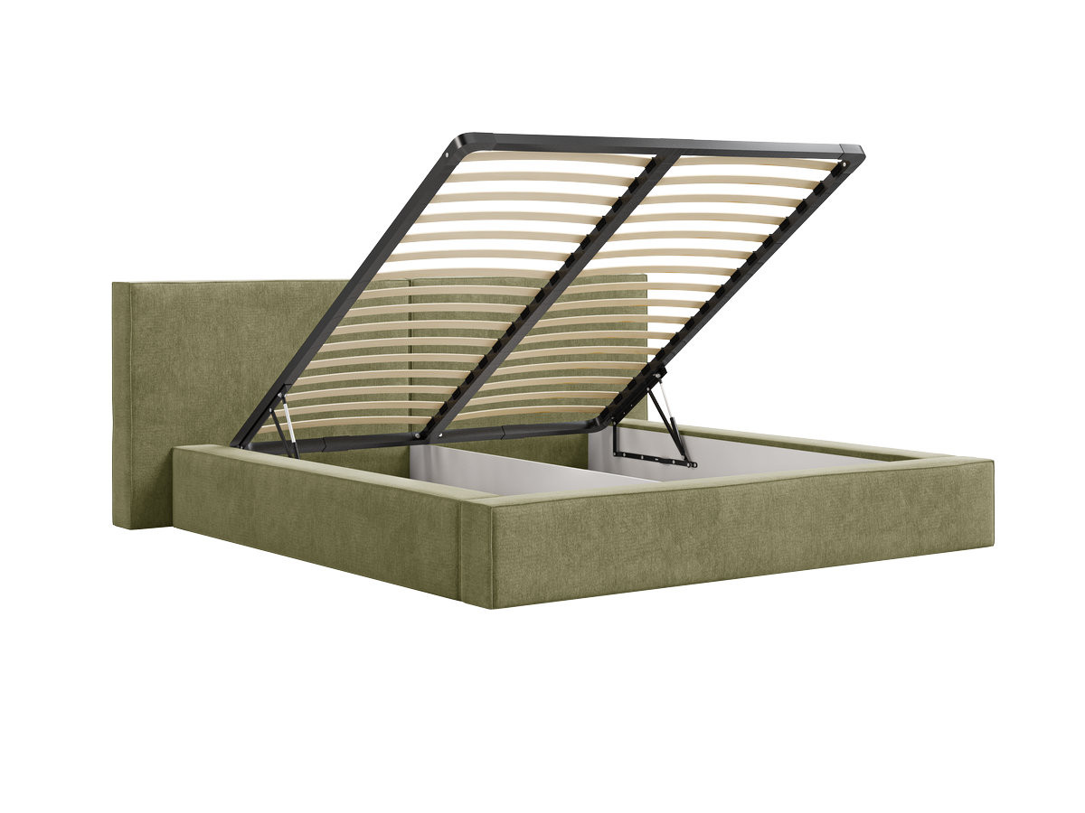 Lit coffre VICTOIRE tissu chenille
