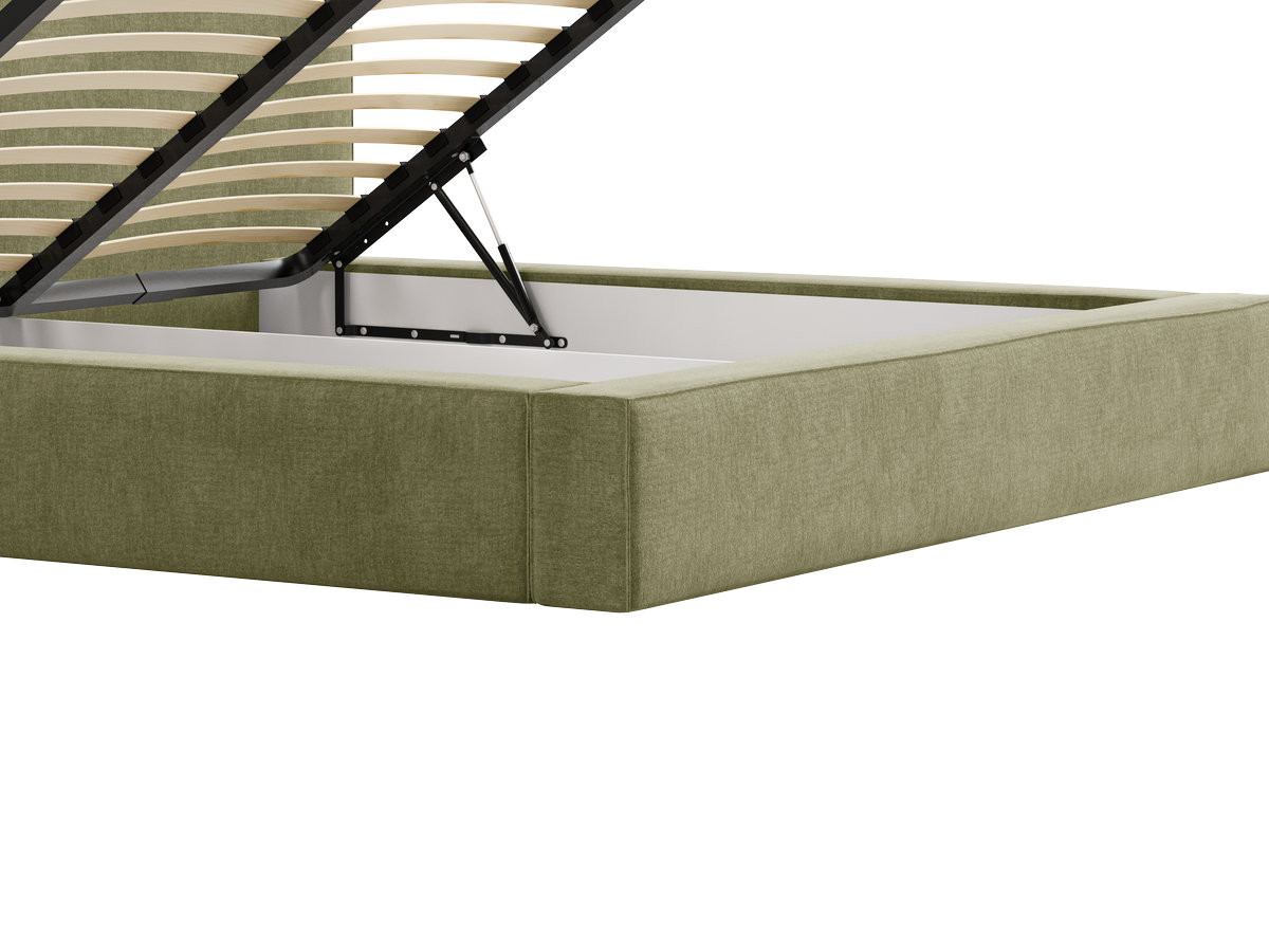 Lit coffre VICTOIRE tissu chenille