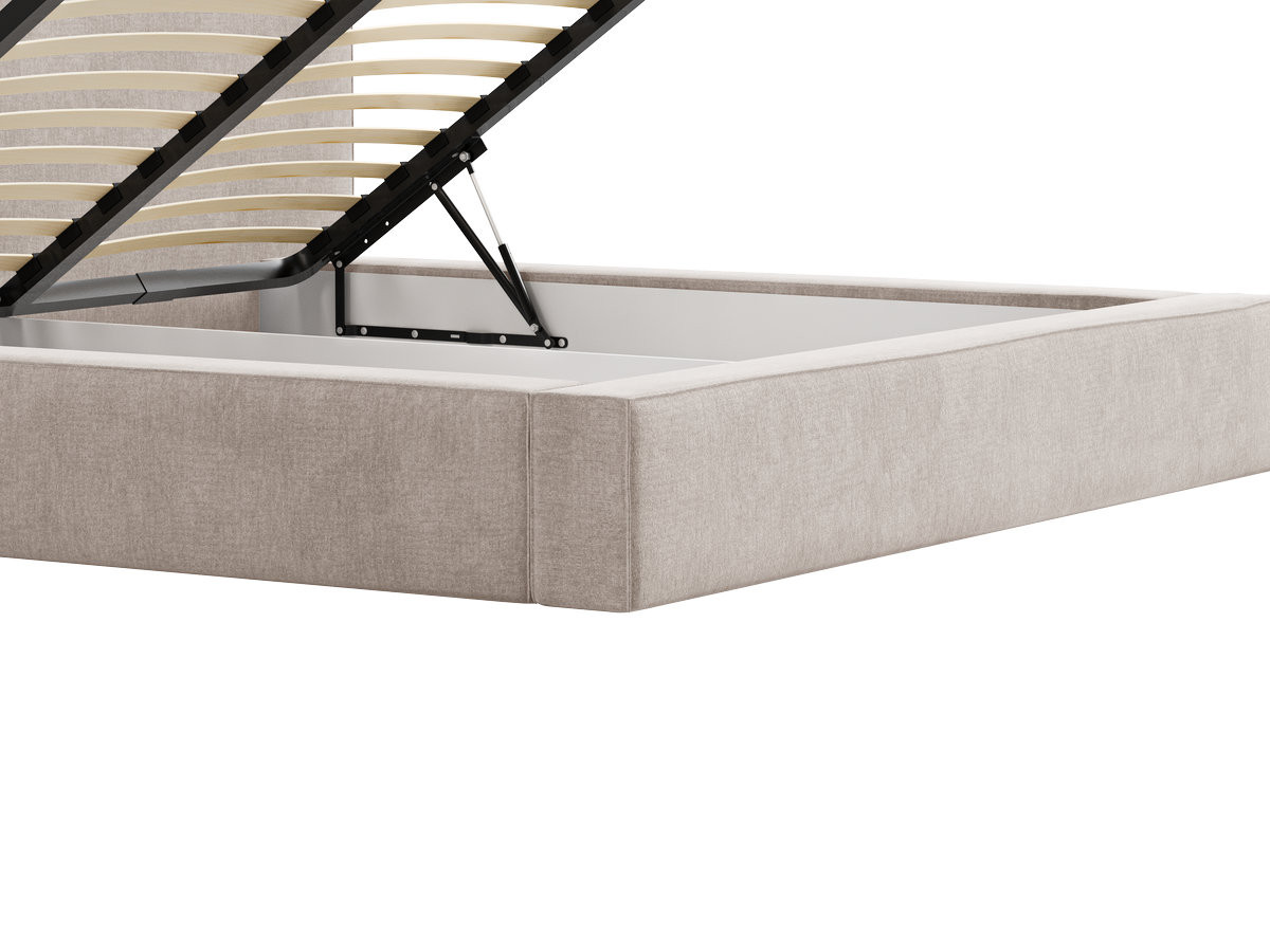 VICTOIRE-opbergbed van chenillestof
