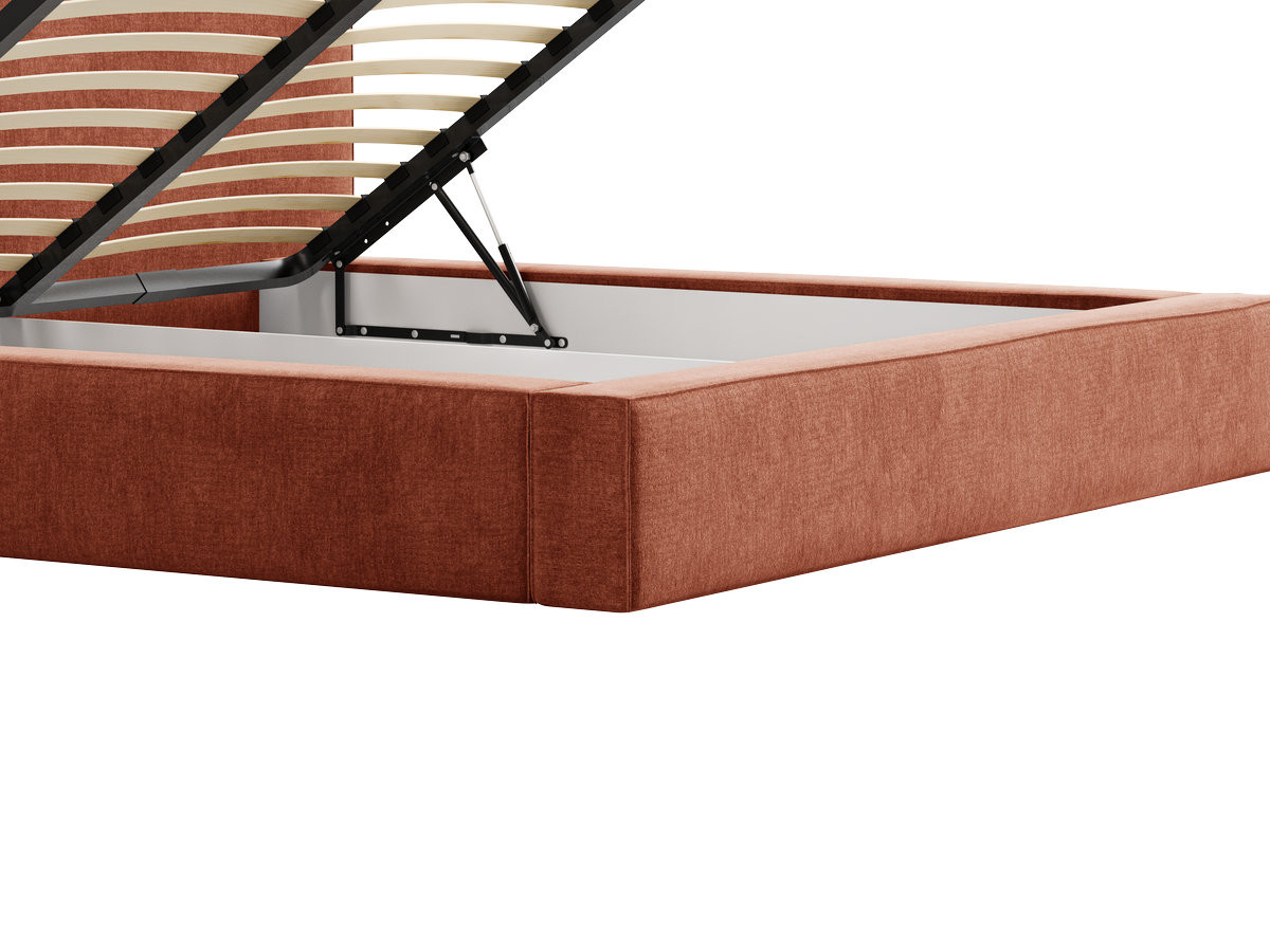 VICTOIRE-opbergbed van chenillestof