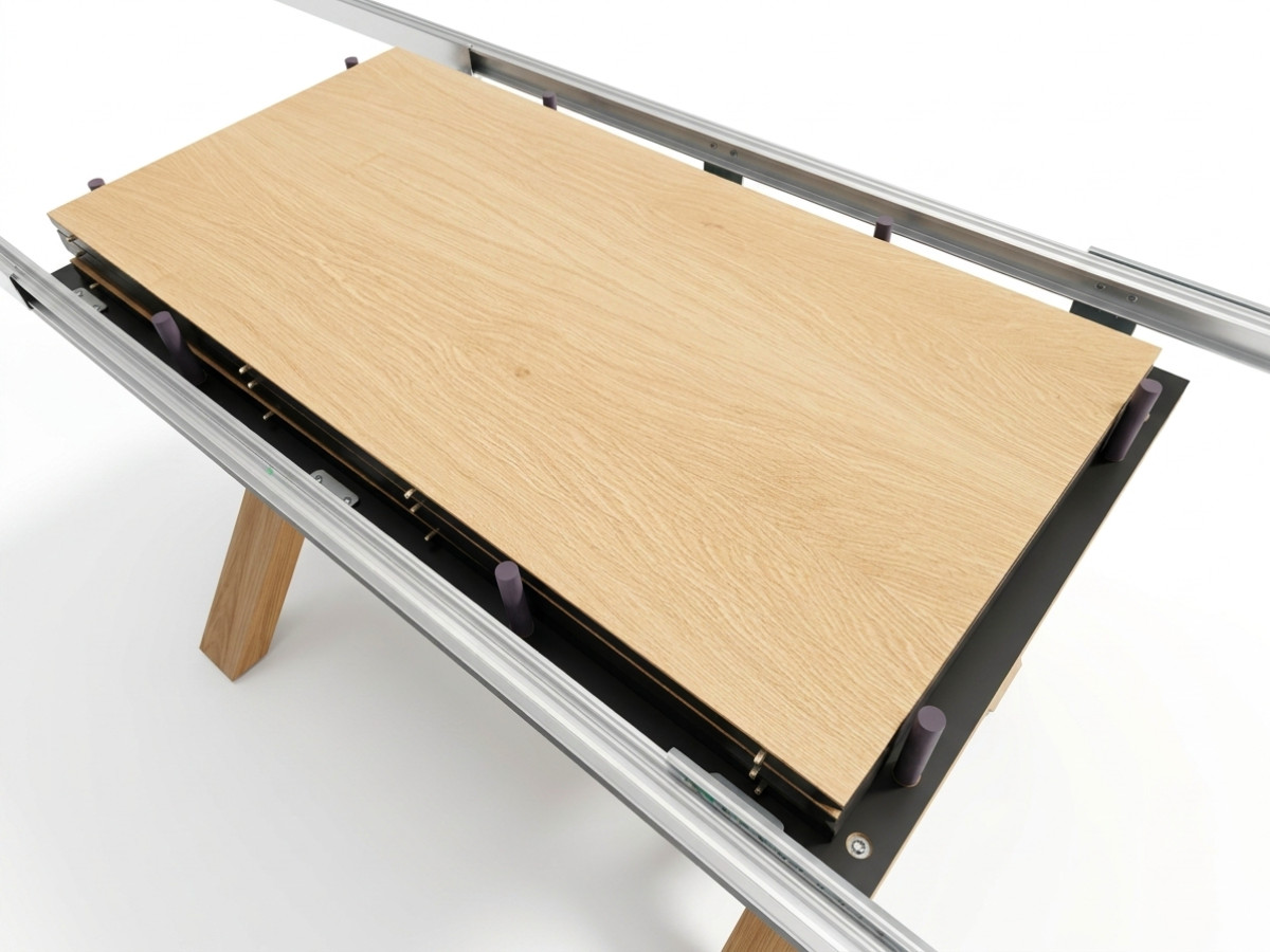 Table à manger extensible XL 160 à 356 cm MARTHA chêne