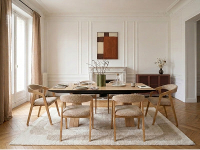 Table à manger extensible XL 160 à 356 cm MARTHA chêne