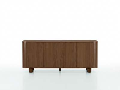 Buffet 4 portes 180 cm MALO placage chêne massif
