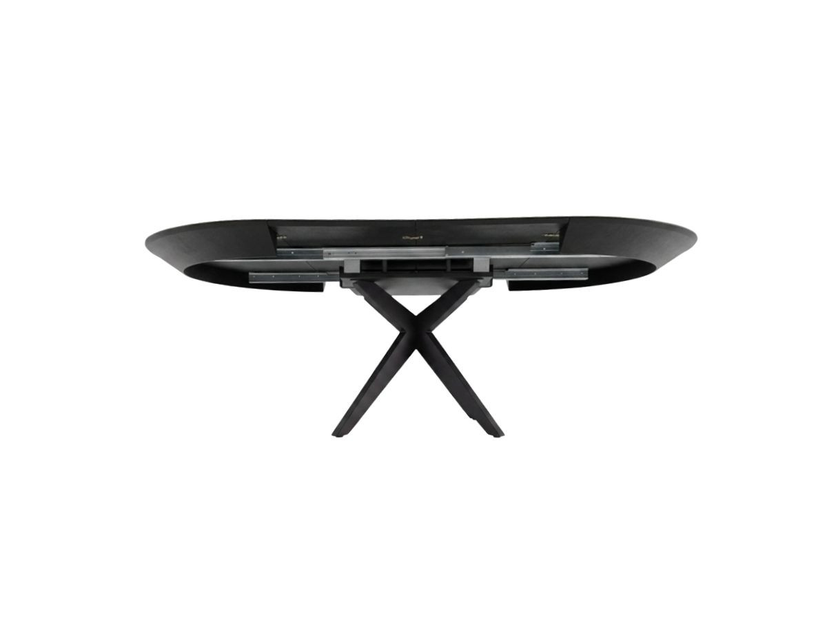 Ronde uitschuifbare eettafel 120 tot 225 cm JUDITH eiken