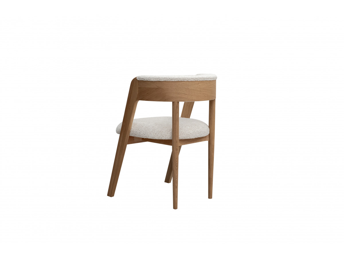 PRADO Eetkamerset met verlengbare tafel 120 tot 204 cm + set BASTIDE stoelen met massief eiken fineer