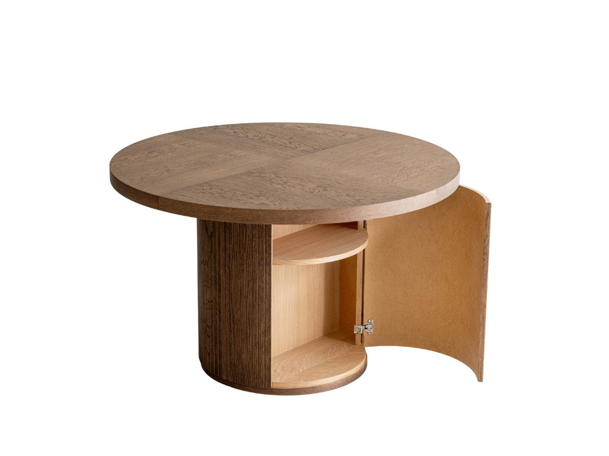 PRADO Eetkamerset met verlengbare tafel 120 tot 204 cm + set BASTIDE stoelen met massief eiken fineer