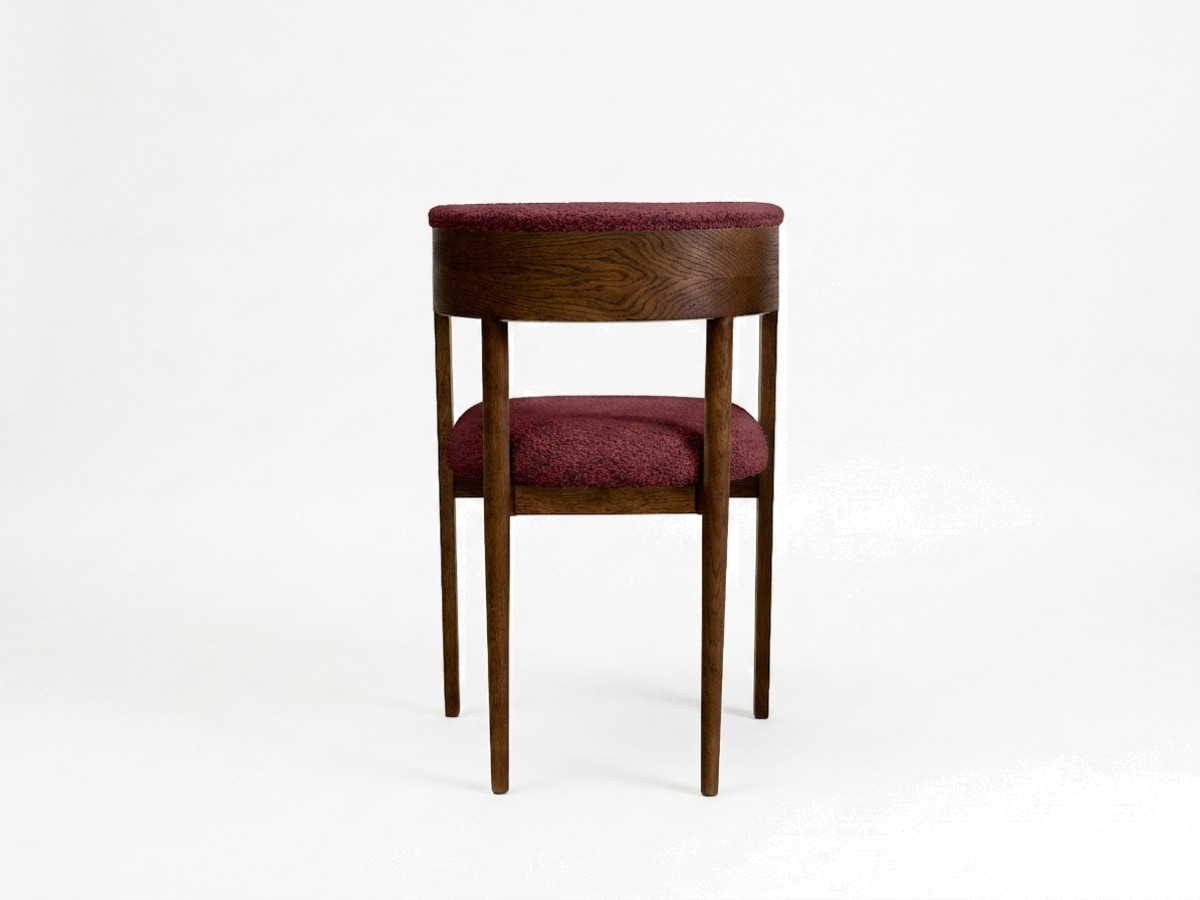 PRADO Eetkamerset met verlengbare tafel 120 tot 204 cm + set BASTIDE stoelen met massief eiken fineer