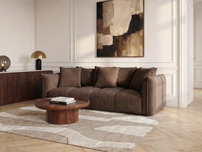 Canapé droit fixe 3 places assise profonde HARLEM