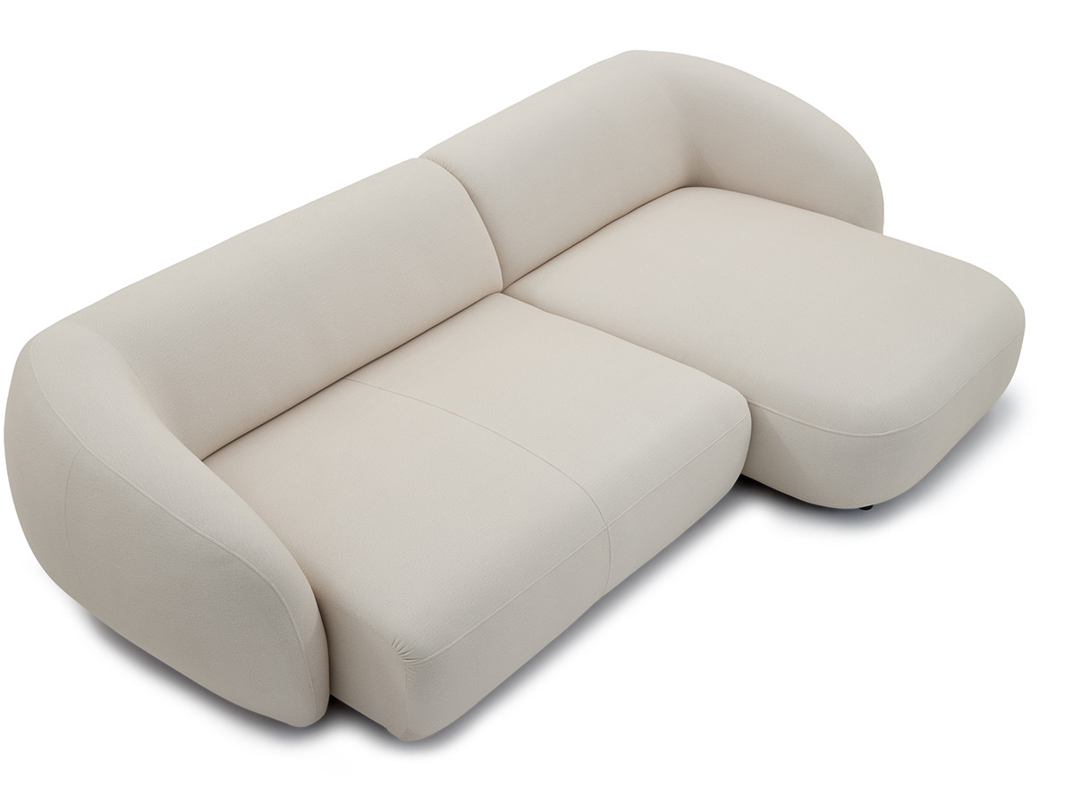 Canapé d'angle convertible avance-recule électrique HALO tissu lisse