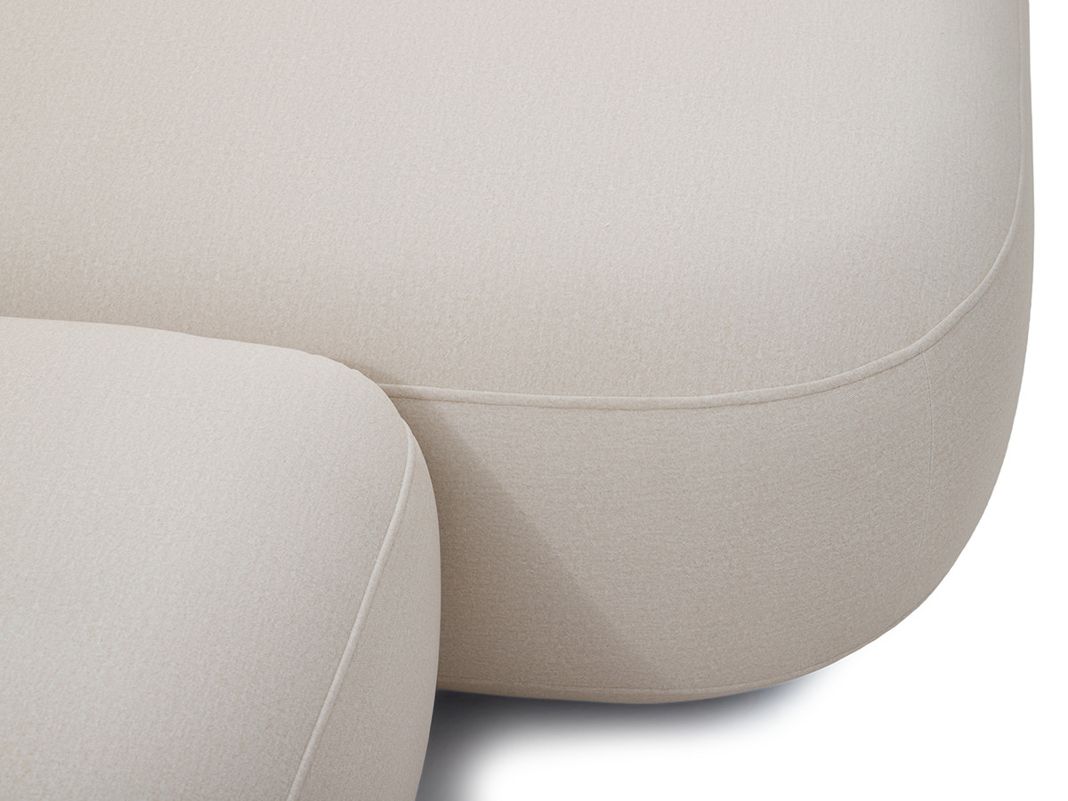 Canapé d'angle convertible avance-recule électrique HALO tissu lisse