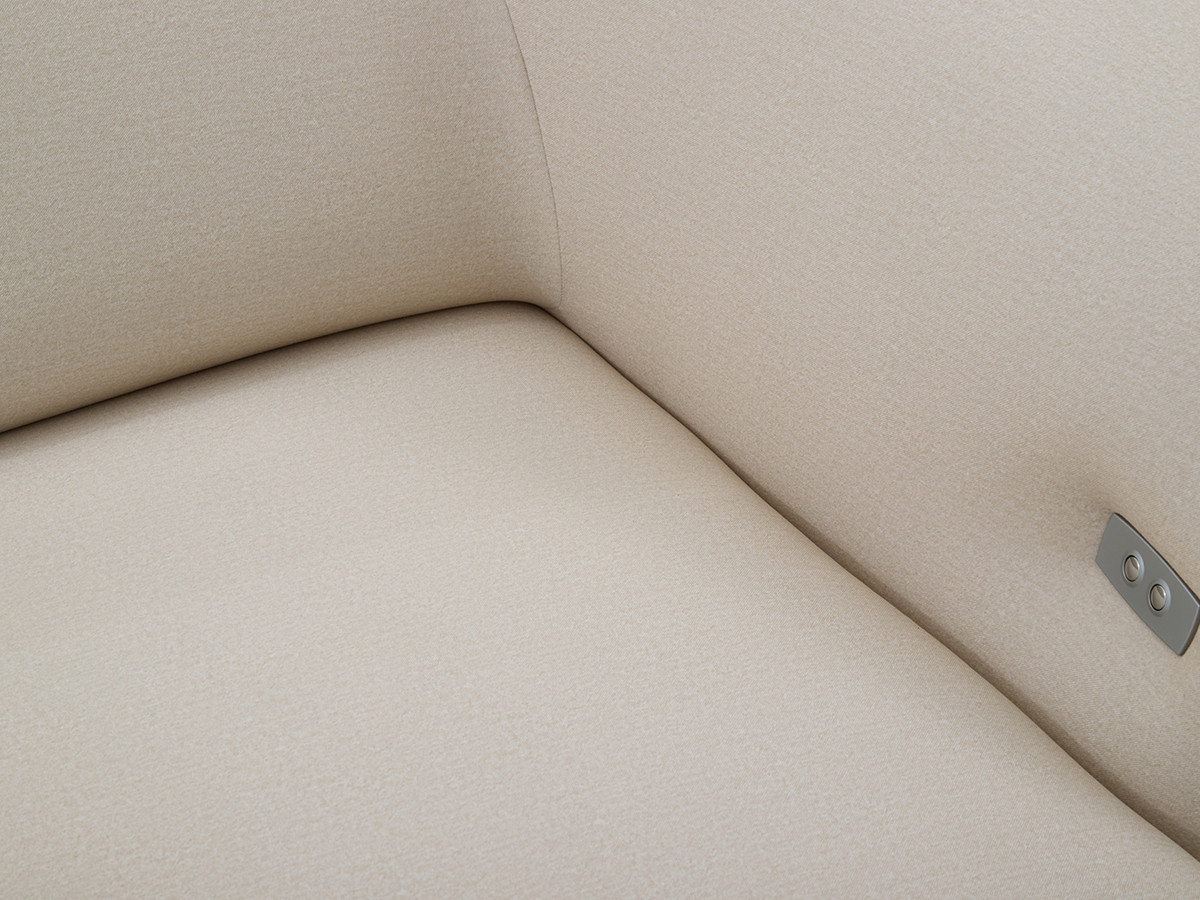 Canapé d'angle convertible avance-recule électrique HALO tissu lisse