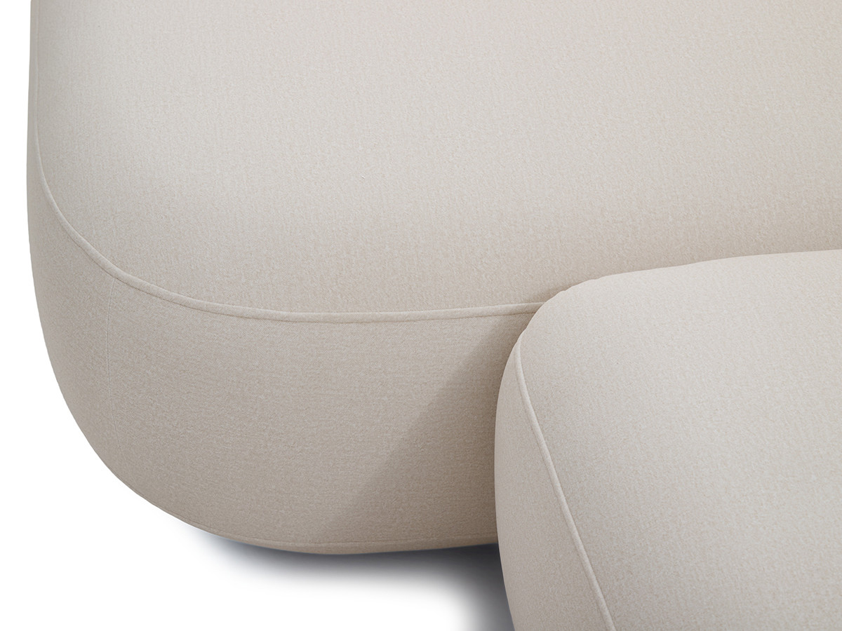Canapé d'angle convertible avance-recule électrique HALO tissu lisse