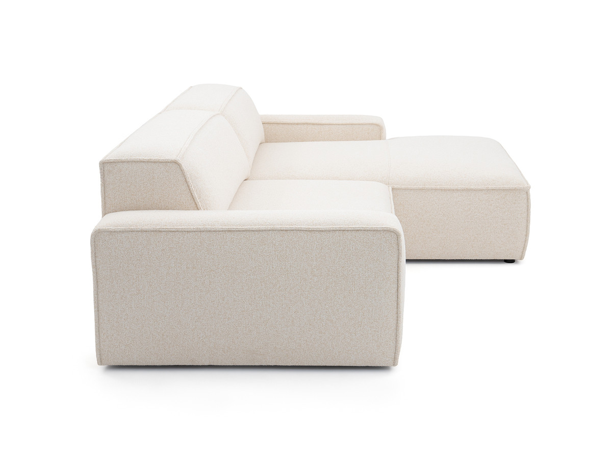 Canapé d'angle convertible avance-recule électrique ABEL tissu chiné