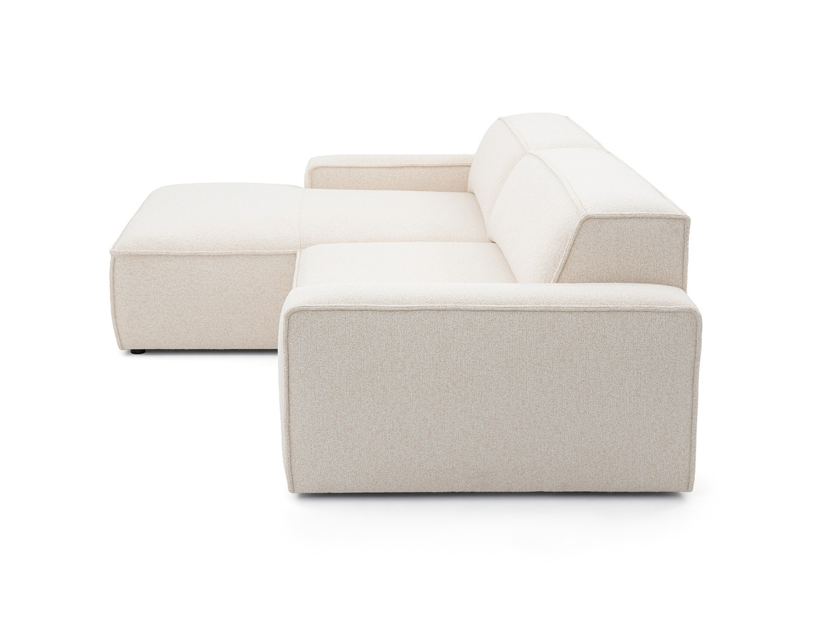 Canapé d'angle convertible avance-recule électrique ABEL tissu chiné