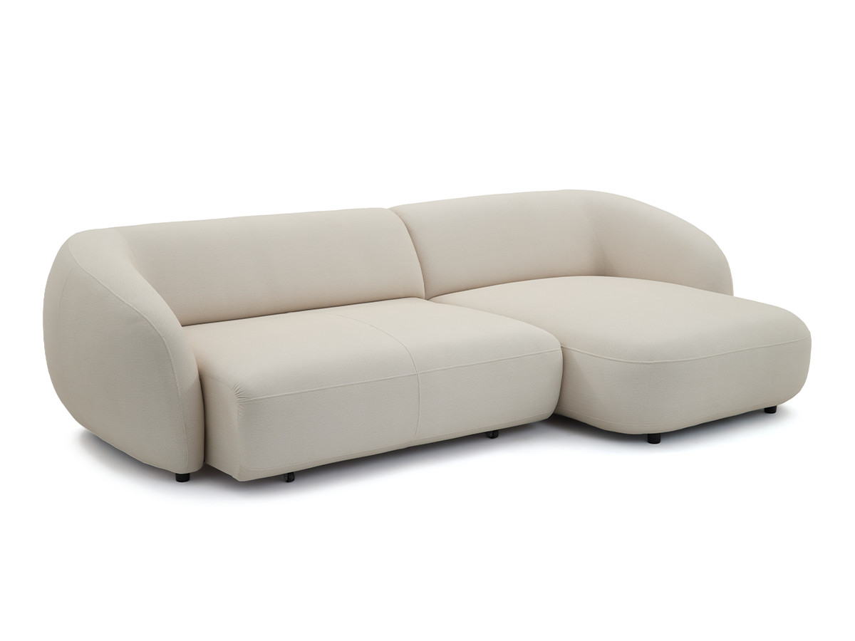 Canapé d'angle convertible avance-recule électrique HALO tissu lisse