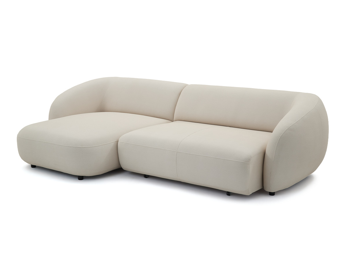 Canapé d'angle convertible avance-recule électrique HALO tissu lisse