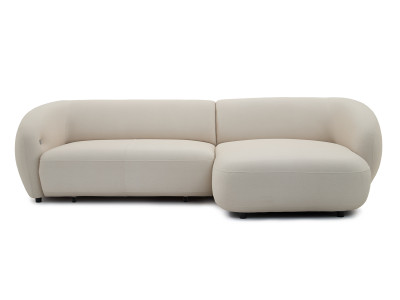 Canapé d'angle convertible avance-recule électrique HALO tissu lisse