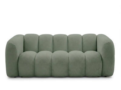 Canapé droit fixe 3 places CURVY tissu chenille