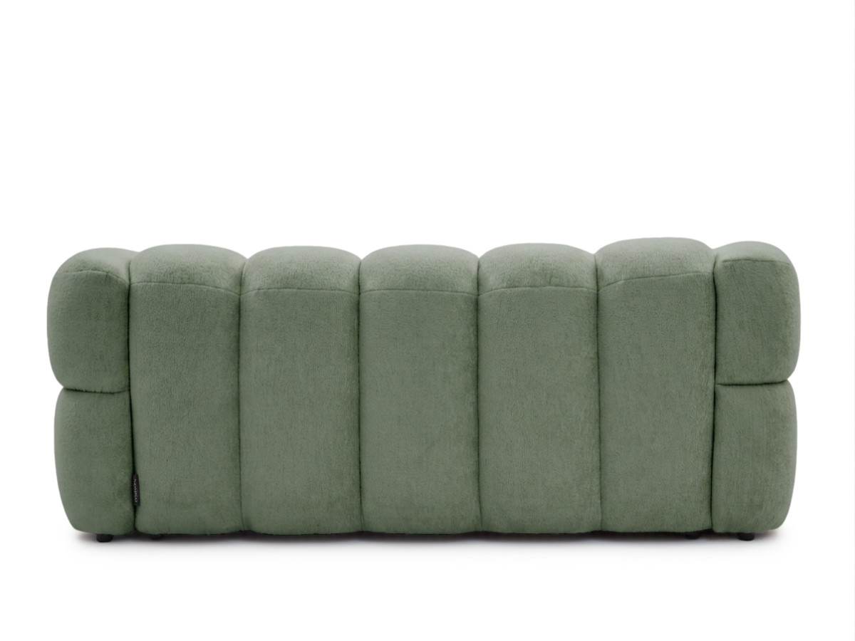 Canapé droit fixe 3 places CURVY tissu chenille