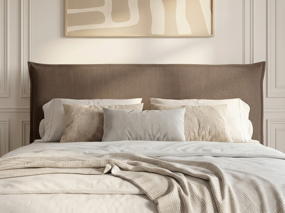 Lit CHARLIE avec lattes massives taupe — vue 6