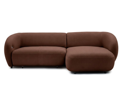 Canapé d'angle convertible avance-recule électrique HALO tissu lisse