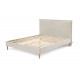 Lit SARY avec lattes massives pieds en bois naturel