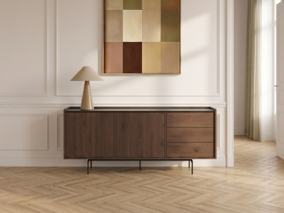 Buffet 2 portes 3 tiroirs 170 cm FREDA