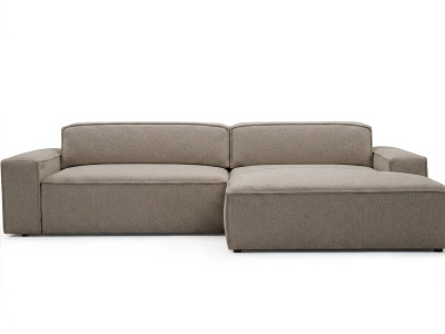 Canapé d'angle convertible avance-recule électrique ABEL tissu chiné