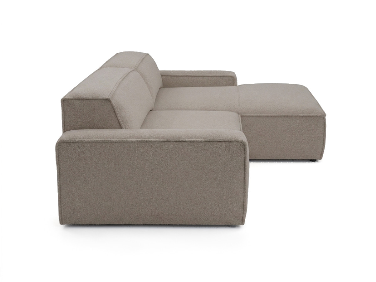 Canapé d'angle convertible avance-recule électrique ABEL tissu chiné