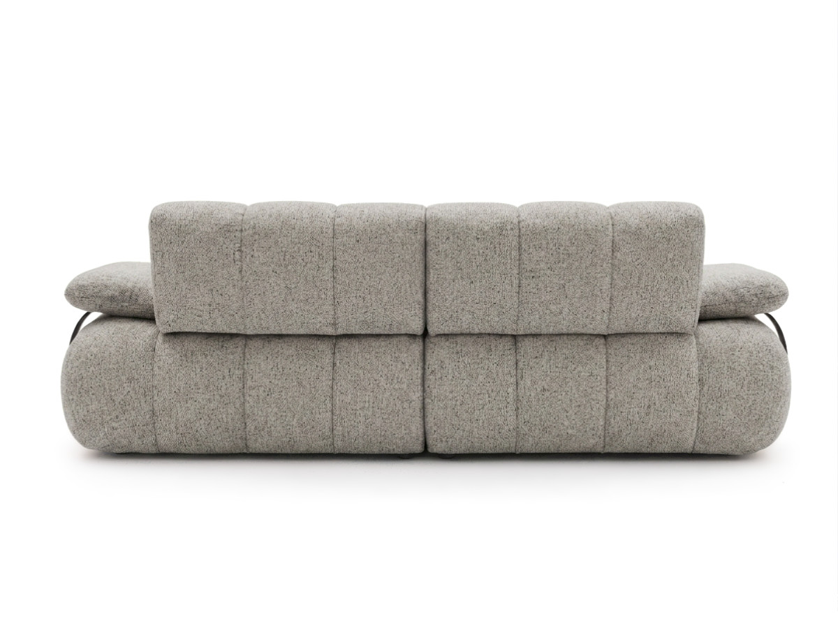 Canapé droit 4 places avec dossier rétractable RIVOLI tissu chiné