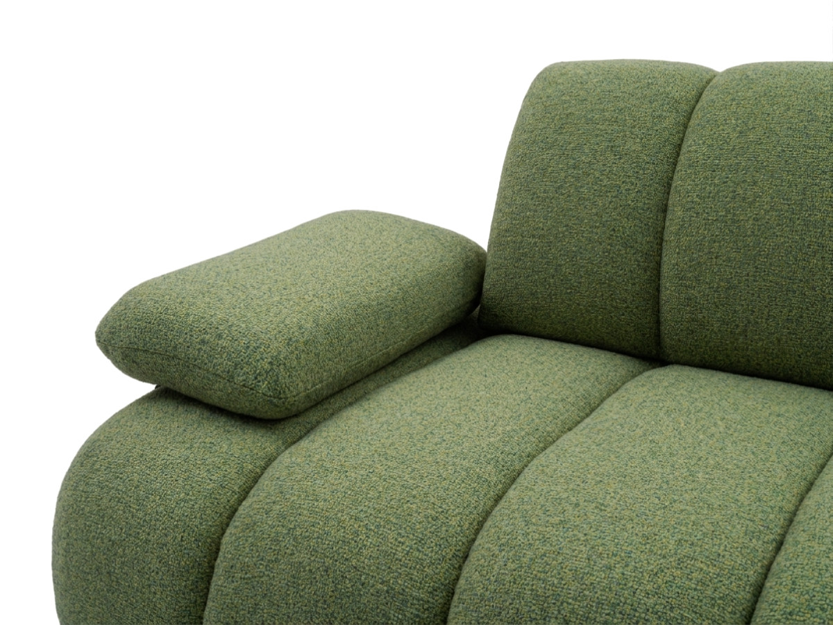 Canapé droit 4 places avec dossier rétractable RIVOLI tissu chiné