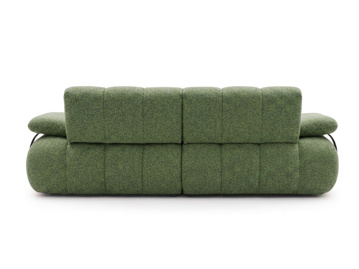 Canapé droit 4 places avec dossier rétractable RIVOLI tissu chiné