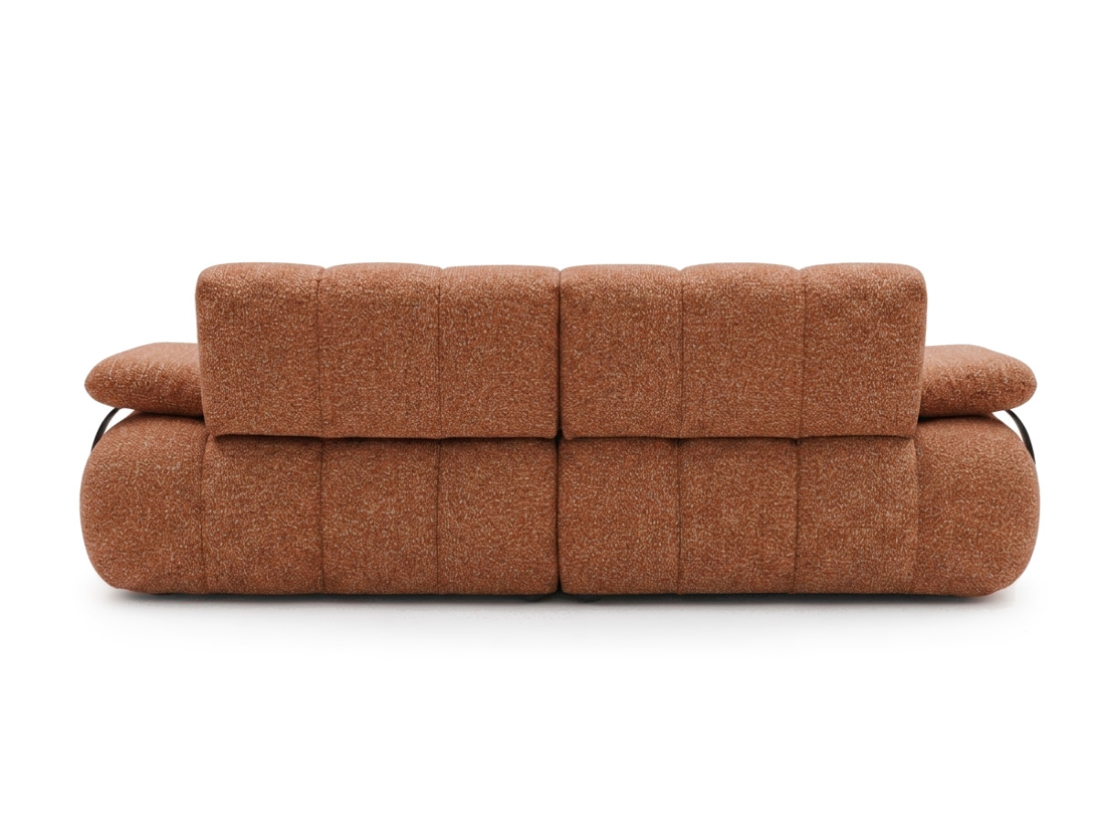 Canapé droit 4 places avec dossier rétractable RIVOLI tissu chiné