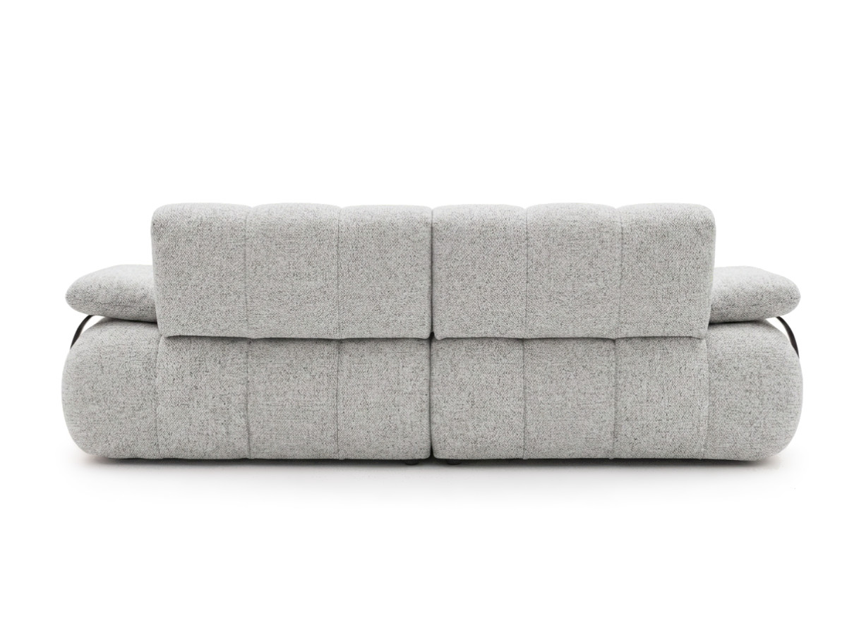 Canapé droit 4 places avec dossier rétractable RIVOLI tissu chiné