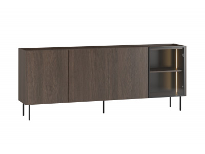 Buffet 4 portes 220 cm AURORA avec LEDS