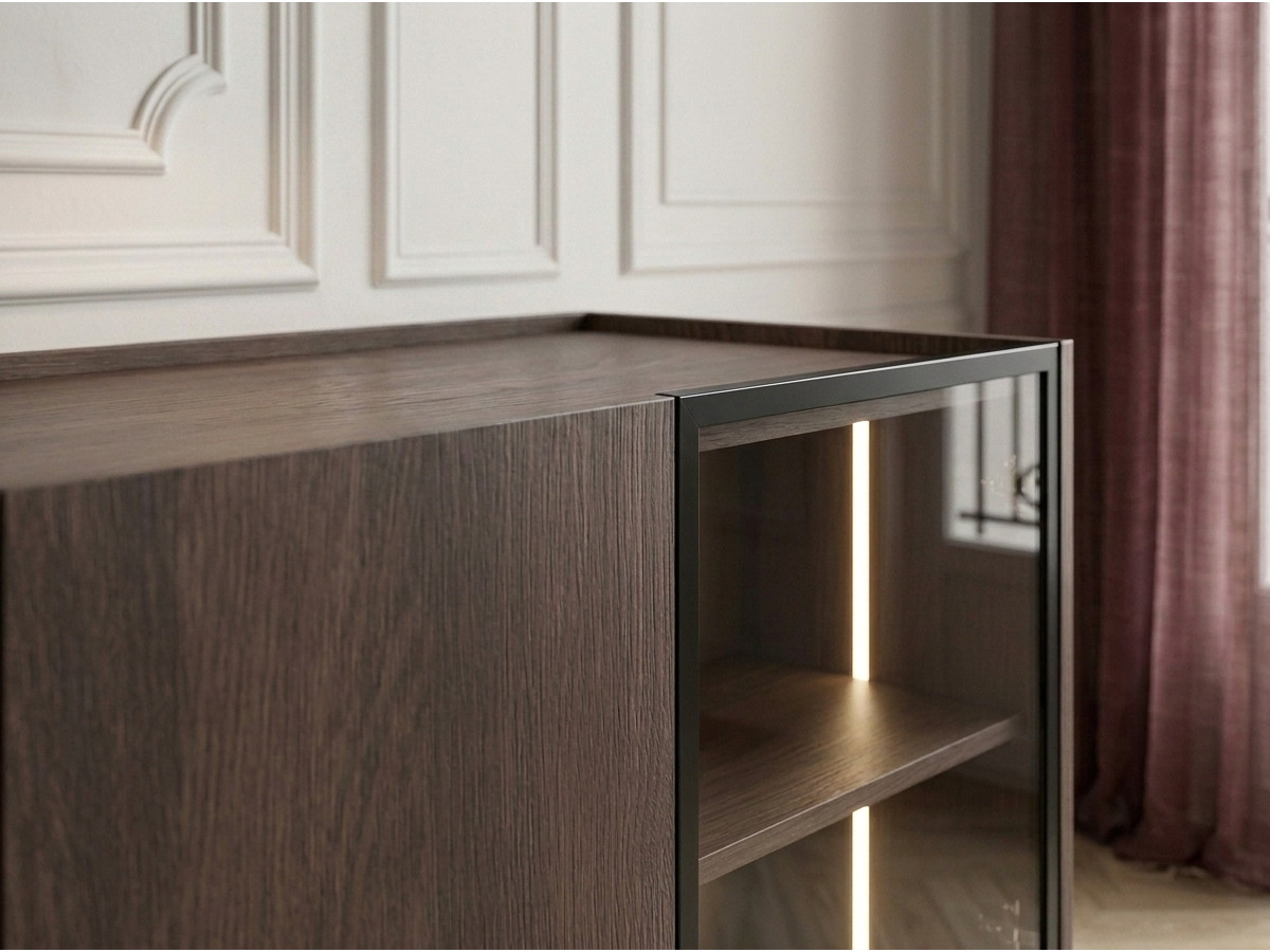 AURORA dressoir 4 deuren 220 cm met ledverlichting